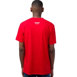 Online T-shirt da uomo rosso in cotone con logo Corse Uomo Abbigliamento Ducati|T-Shirt Uomo