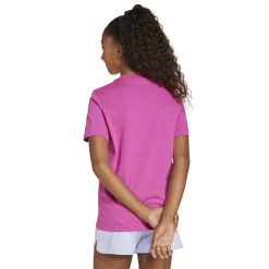 T-shirt fucsia da Bambina con logo frontale mimetico Bambino T-Shirt Bambino|Abbigliamento Adidas