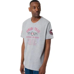 Sale T-Shirt grigia da Uomo con stampa frontale in contrasto Uomo Abbigliamento Canada Trail|T-Shirt Uomo