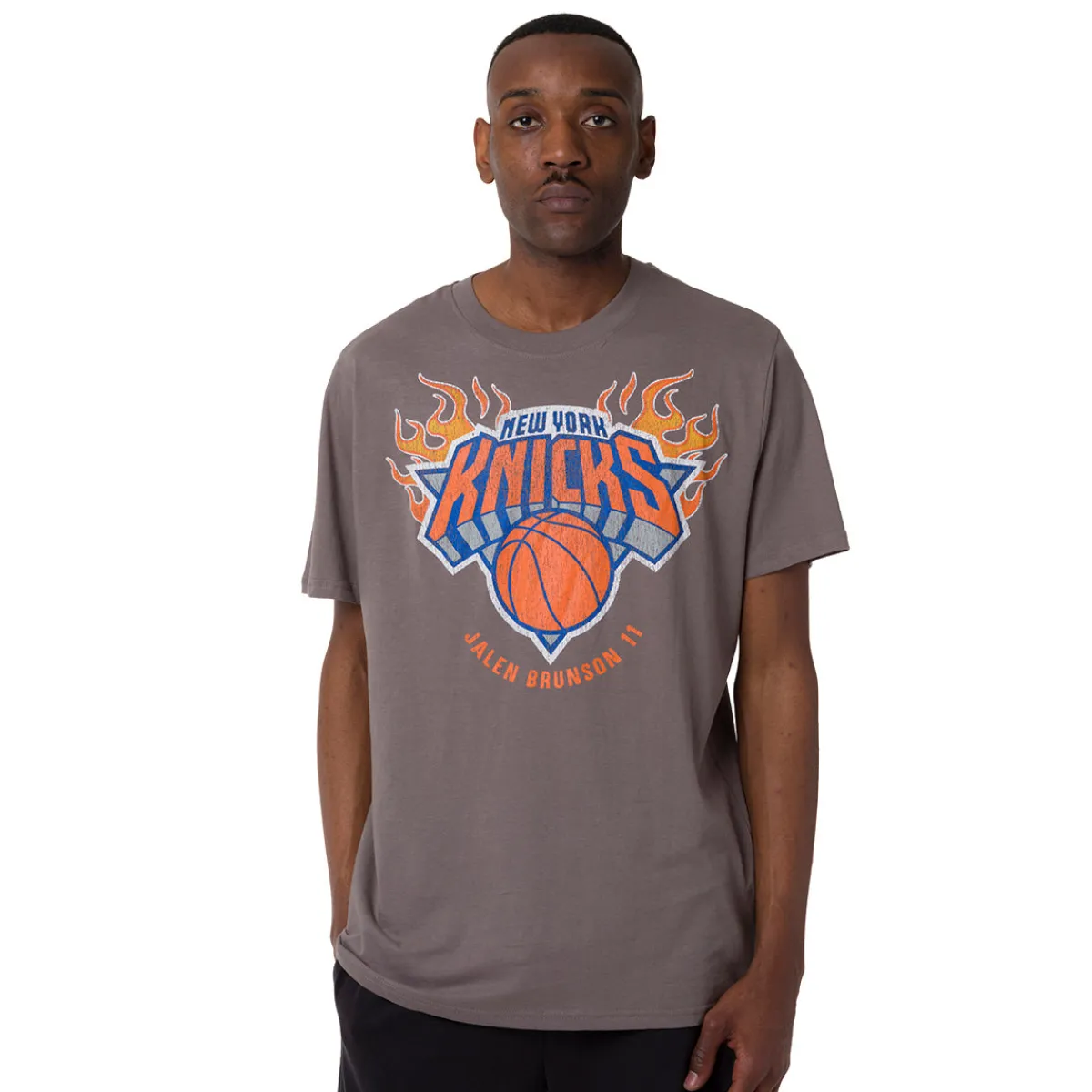 Best T-shirt grigia da Uomo in cotone con stampa NBA Uomo Abbigliamento Nba|T-Shirt Uomo