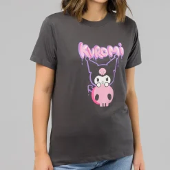 T-shirt grigio scuro da Donna con stampa Donna T-Shirt Donna|Abbigliamento Moda Donna