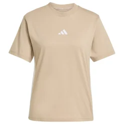 Hot T-shirt marrone da Donna con bande laterali SJ T Donna Abbigliamento Adidas|Abbigliamento Sportivo Donna