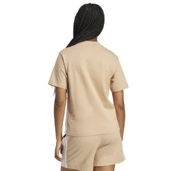 Hot T-shirt marrone da Donna con bande laterali SJ T Donna Abbigliamento Adidas|Abbigliamento Sportivo Donna