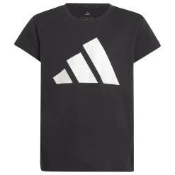 Sale T-shirt nera da Bambina JG GLAM a maniche corte con logo Bambino Abbigliamento Adidas|T-Shirt Bambino