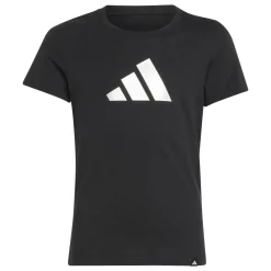 Hot T-shirt nera da Bambina con logo JG GLAM T Bambino Abbigliamento Adidas|T-Shirt Bambino