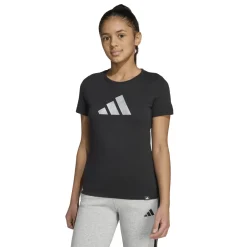 Hot T-shirt nera da Bambina con logo JG GLAM T Bambino Abbigliamento Adidas|T-Shirt Bambino