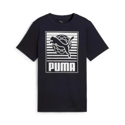 Sale T-shirt Nera da bambino con stampa frontale GRAPHICS Bambino Abbigliamento Puma|T-Shirt Bambino