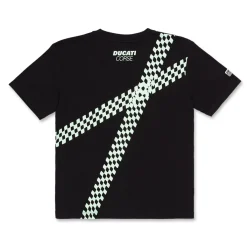 Discount T-shirt nera da bambino con stampa verde e logo Corse Bambino Abbigliamento Ducati|T-Shirt Bambino