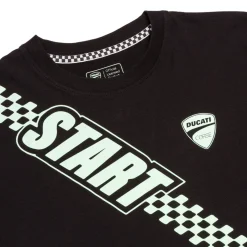 Discount T-shirt nera da bambino con stampa verde e logo Corse Bambino Abbigliamento Ducati|T-Shirt Bambino