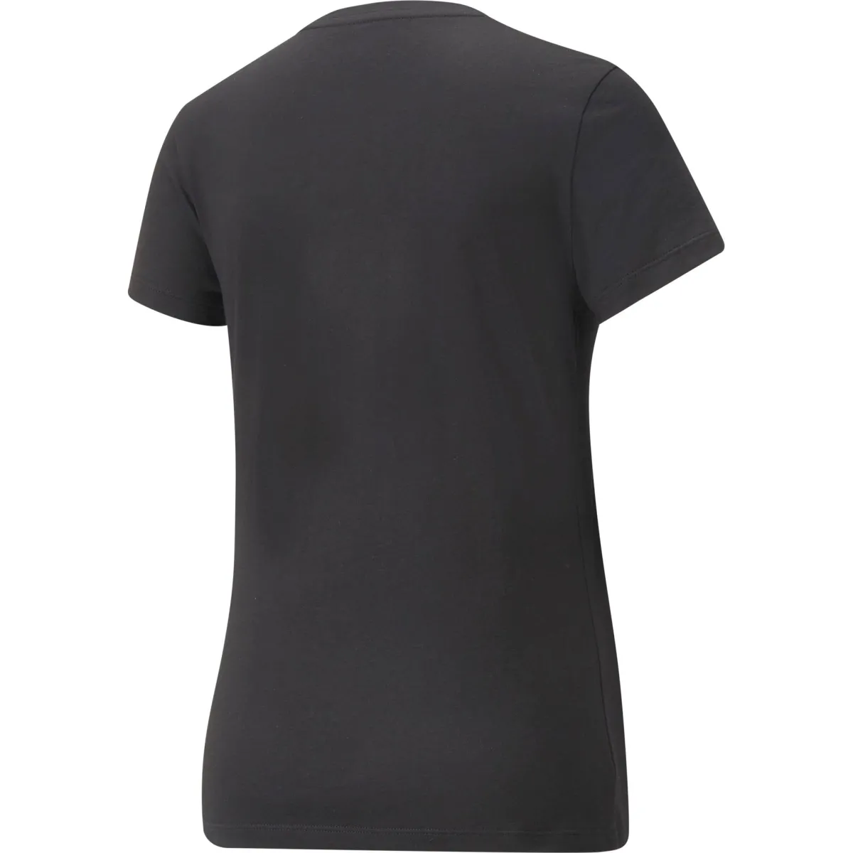 Sale T-shirt nera da donna con logo oro Essentials + Donna Abbigliamento Puma|T-Shirt Donna