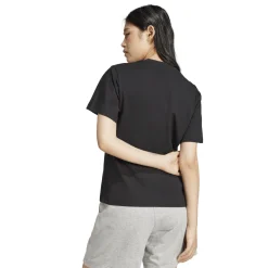 New T-shirt nera da Donna con logo minimal frontale Donna Abbigliamento Adidas|T-Shirt Donna