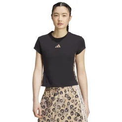 Best T-shirt nera da Donna con dettagli stampa W AOP TEE Donna Abbigliamento Adidas|T-Shirt Donna