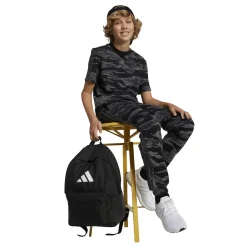 New T-shirt nera da Ragazzo con stampa mimetica Abbigliamento Adidas