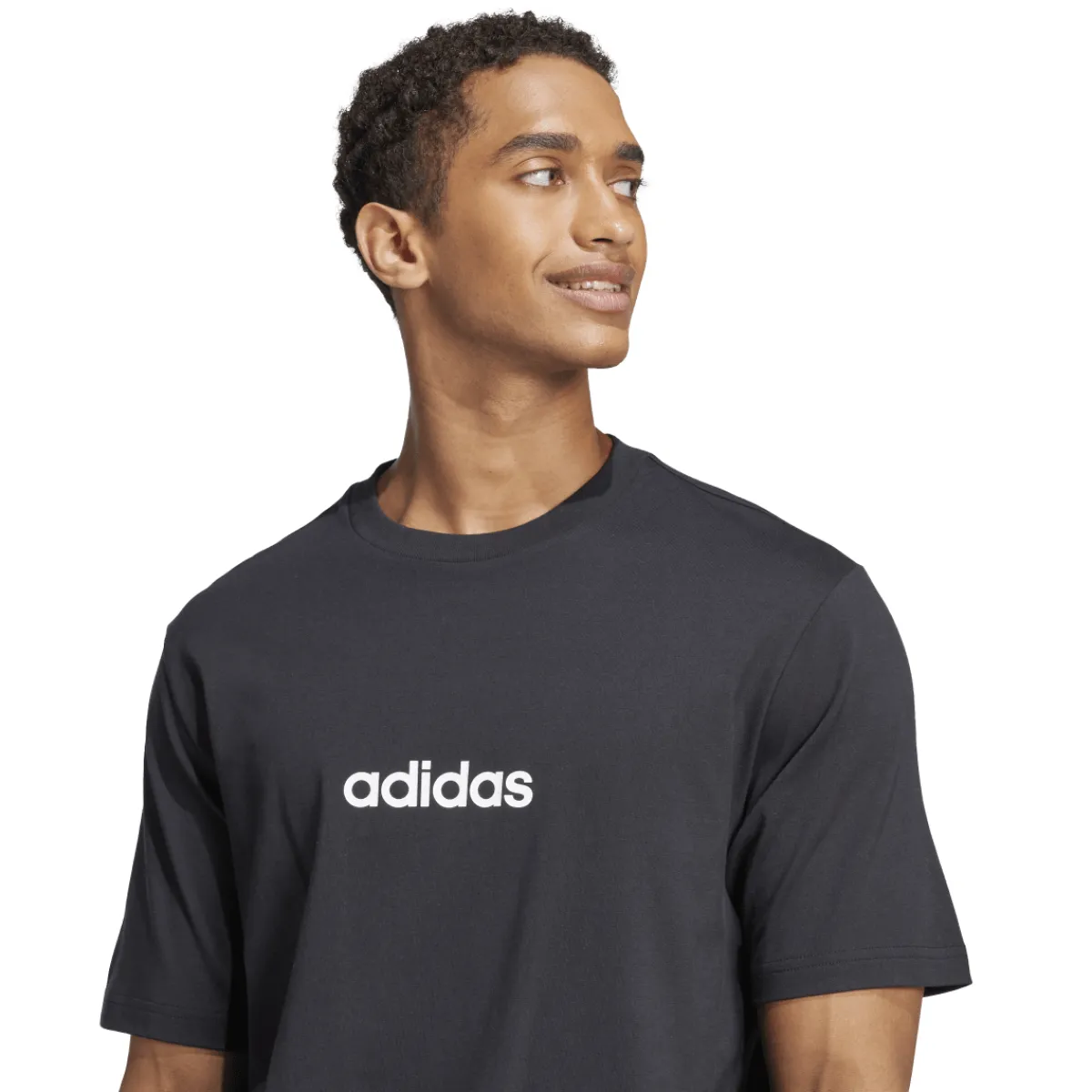 T-shirt nera da Uomo M LIN SJ T Uomo Abbigliamento Adidas|T-Shirt Uomo