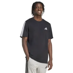 Outlet T-shirt nera da Uomo con 3 strisce M 3S SJ T Uomo Abbigliamento Adidas|T-Shirt Uomo