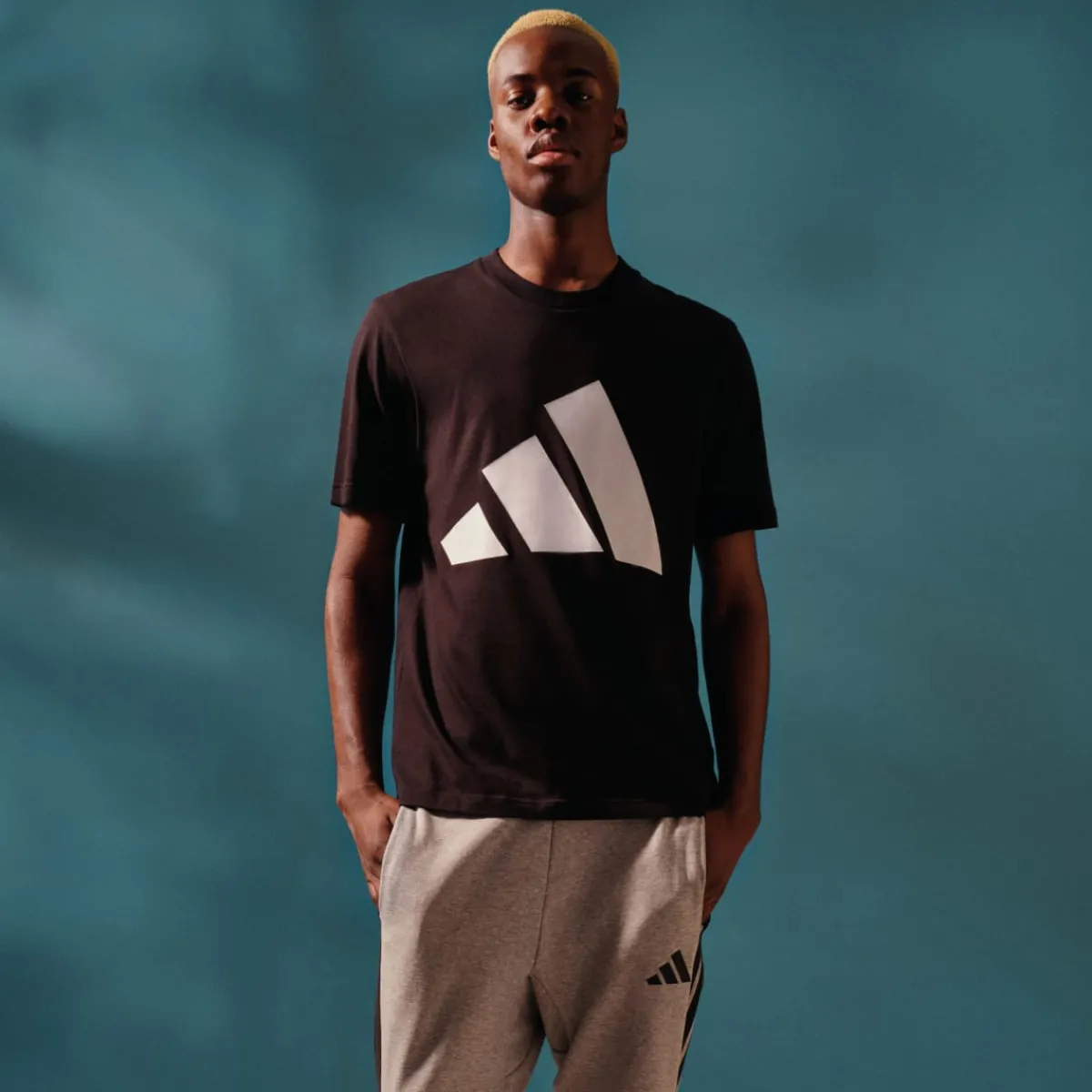 Discount T-shirt nera da Uomo con logo M BL SJ T Uomo Abbigliamento Adidas|T-Shirt Uomo