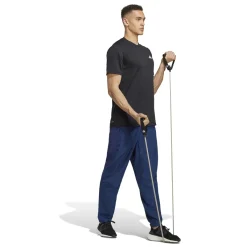 New T-shirt nera da uomo con logo bianco Essentials Training Uomo Abbigliamento Adidas|T-Shirt Uomo