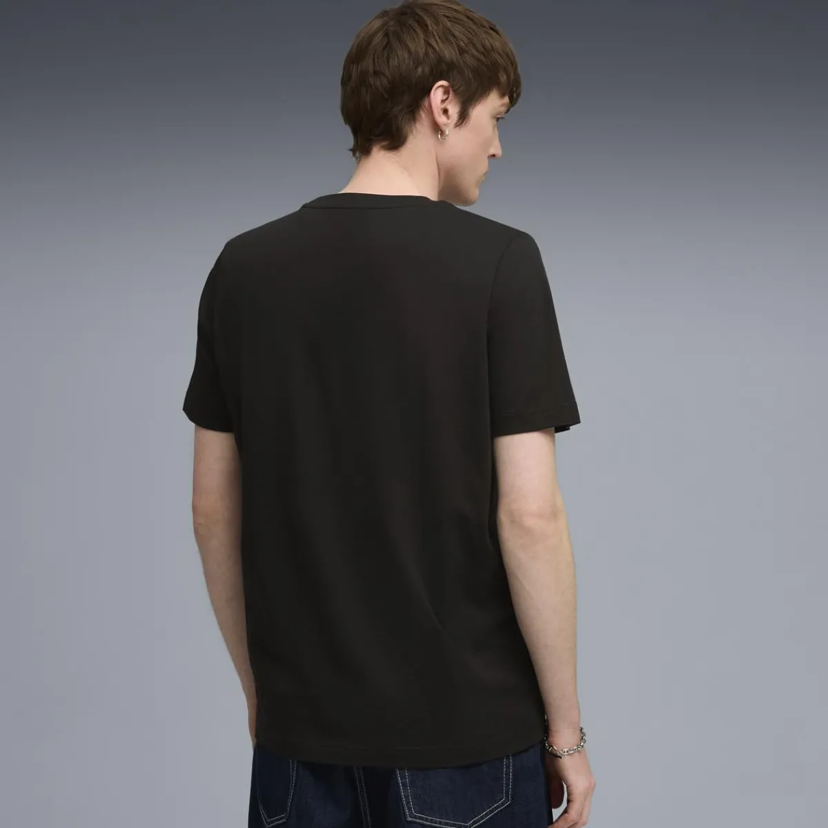 Sale T-shirt nera da Uomo con logo Box Tee Uomo Abbigliamento Puma|T-Shirt Uomo