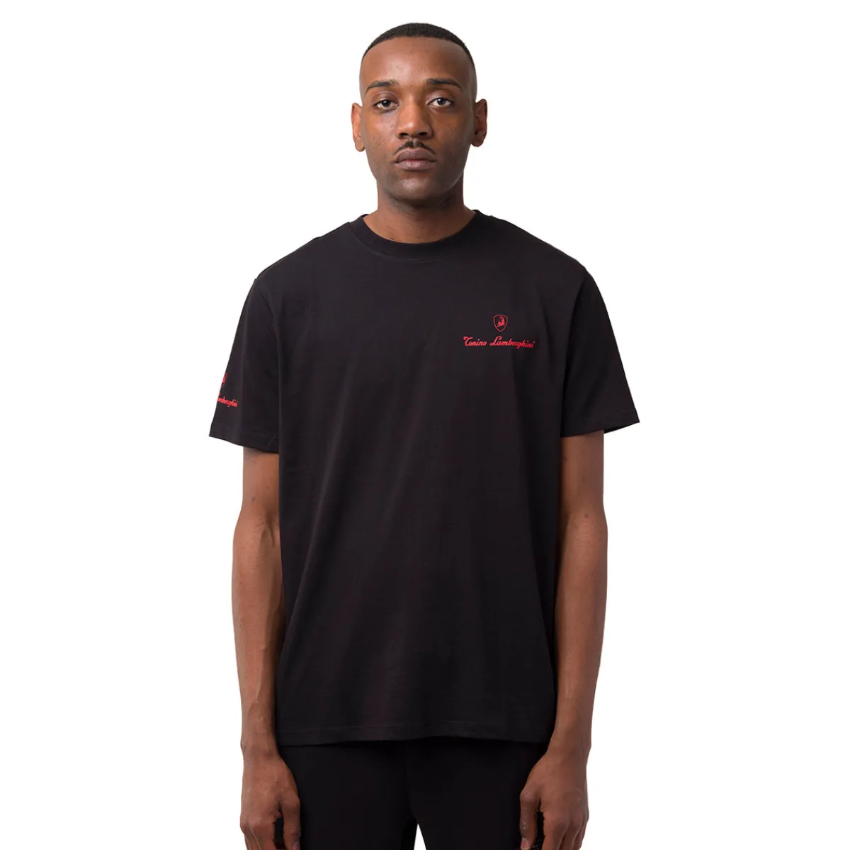 Clearance T-shirt nera da uomo in cotone con stampa toro 3D sul retro Uomo Abbigliamento Sportivo Uomo|T-Shirt Uomo