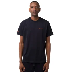 Hot T-shirt nera da Uomo in cotone con logo Uomo T-Shirt Uomo|Abbigliamento Sportivo Uomo