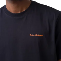 Hot T-shirt nera da Uomo in cotone con logo Uomo T-Shirt Uomo|Abbigliamento Sportivo Uomo