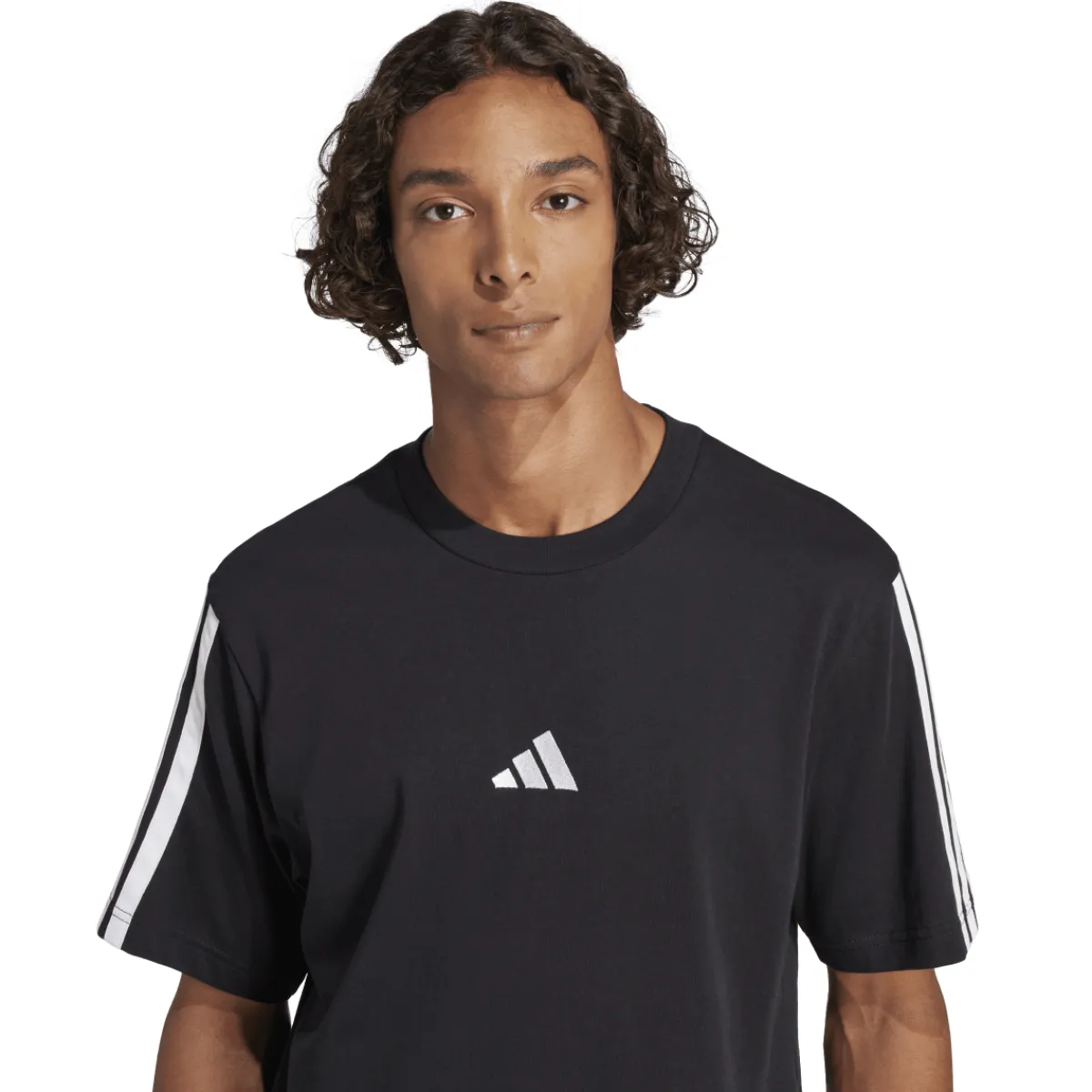 New T-shirt nera da Uomo in cotone con logo Uomo Abbigliamento Adidas|T-Shirt Uomo