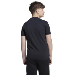 Clearance T-shirt nera in cotone da Bambino e Ragazzo con logo Bambino Abbigliamento Adidas|T-Shirt Bambino