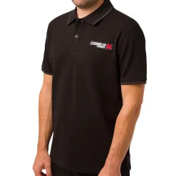 Online T-shirt polo da uomo nera Scrambler Uomo Abbigliamento Ducati|Polo Uomo