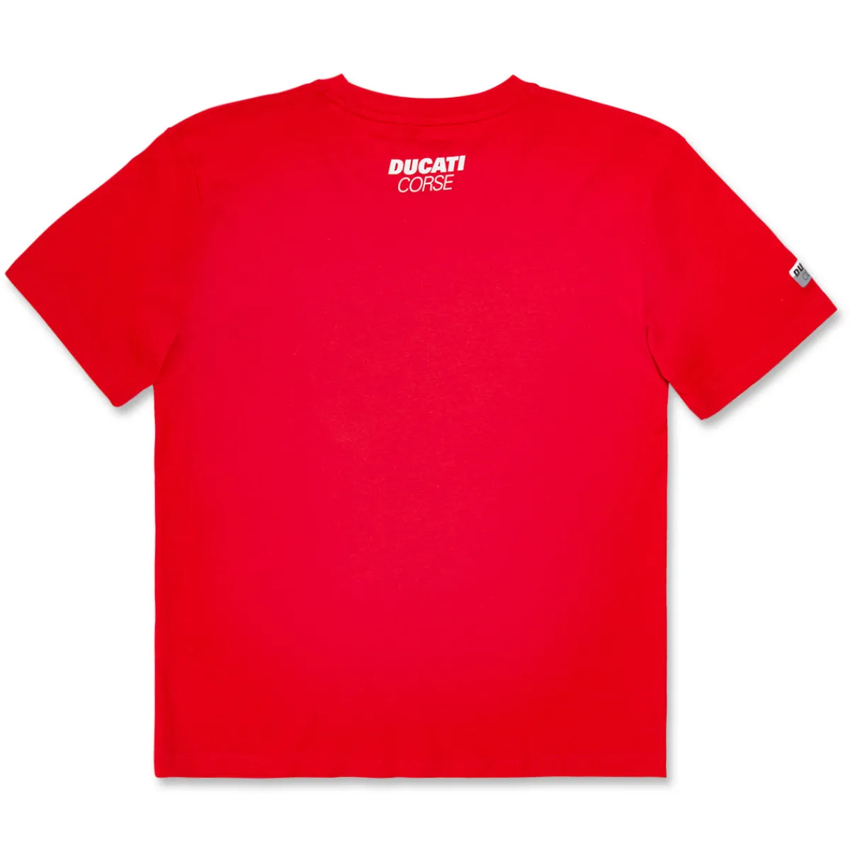 Outlet T-shirt rossa da bambino in cotone con stampa Corse Bambino Abbigliamento Ducati|T-Shirt Bambino