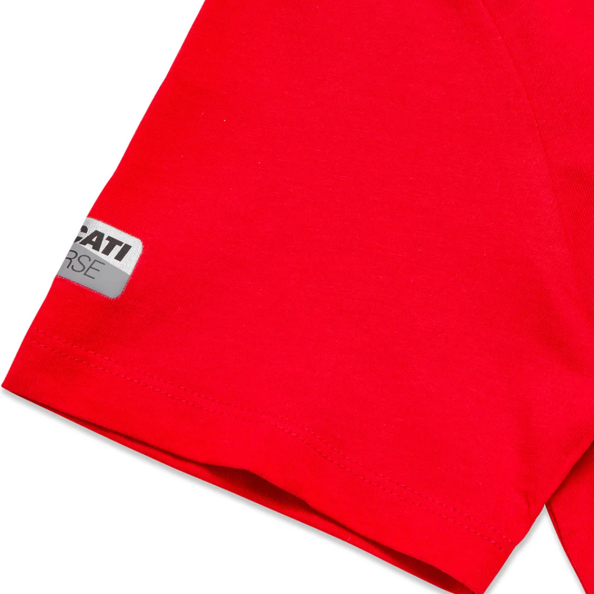 Outlet T-shirt rossa da bambino in cotone con stampa Corse Bambino Abbigliamento Ducati|T-Shirt Bambino