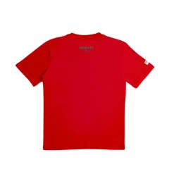 Online T-shirt rossa da Ragazzo in cotone con stampa Corse Bambino Abbigliamento Ducati|T-Shirt Bambino
