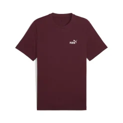 Discount T-shirt rossa da Uomo con logo minimal ESS Small No. 1 Uomo Abbigliamento Puma|T-Shirt Uomo