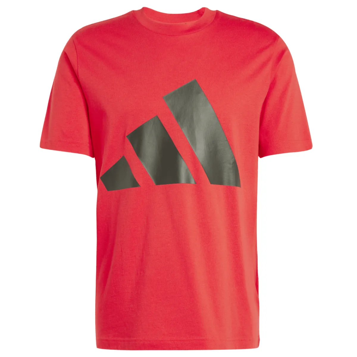Online T-shirt rossa da Uomo con logo frontale in contrasto Uomo Abbigliamento Adidas|T-Shirt Uomo