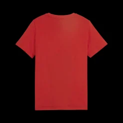 Outlet T-shirt rossa, nera e grigia da bambino con logo sul petto Essentials Block Bambino Abbigliamento Puma|T-Shirt Bambino