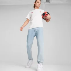 Sale T-shirt uomo bianca con logo AC Milan rosso Uomo Abbigliamento Puma|T-Shirt Uomo