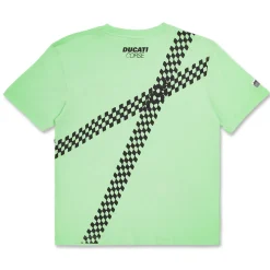 Best T-shirt verde bambino chiaro in cotone con stampa Corse Bambino Abbigliamento Ducati|T-Shirt Bambino