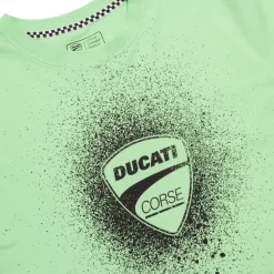 Sale T-shirt verde da bambino e ragazzo in cotone Corse con stampa Bambino Abbigliamento Ducati|T-Shirt Bambino