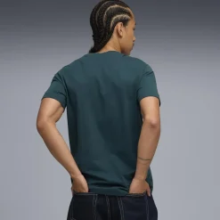 Sale T-shirt verde da Uomo con logo frontale GRAPHIC Box Tee Uomo Abbigliamento Puma|T-Shirt Uomo