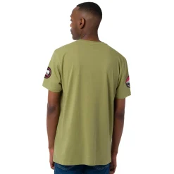 T-Shirt verde da Uomo con stampa frontale in contrasto Uomo Abbigliamento Canada Trail|T-Shirt Uomo