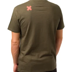 Clearance T-shirt verde militare con logo da uomo Scrambler Uomo Abbigliamento Ducati|T-Shirt Uomo