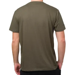 Discount T-shirt verde militare da uomo con logo Uomo T-Shirt Uomo|Abbigliamento Sportivo Uomo