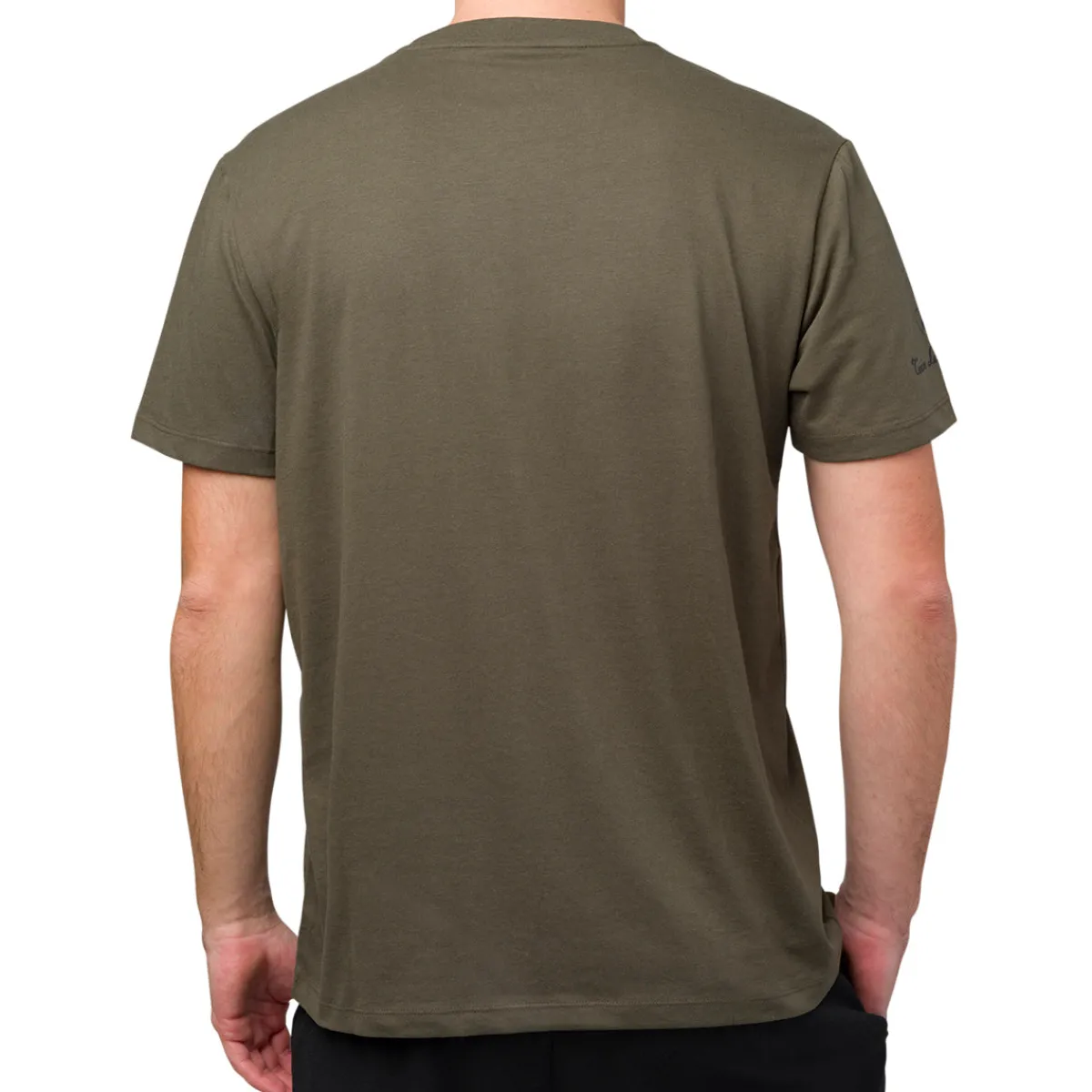 Discount T-shirt verde militare da uomo con logo Uomo T-Shirt Uomo|Abbigliamento Sportivo Uomo