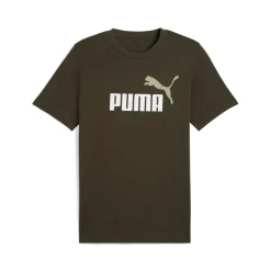 Sale T-shirt verde militare da Uomo con logo Uomo Abbigliamento Puma|T-Shirt Uomo
