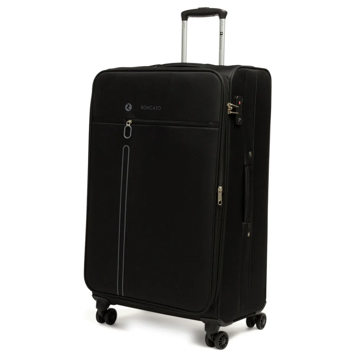 Sale Valigia grande nera in tessuto Valigie Grandi