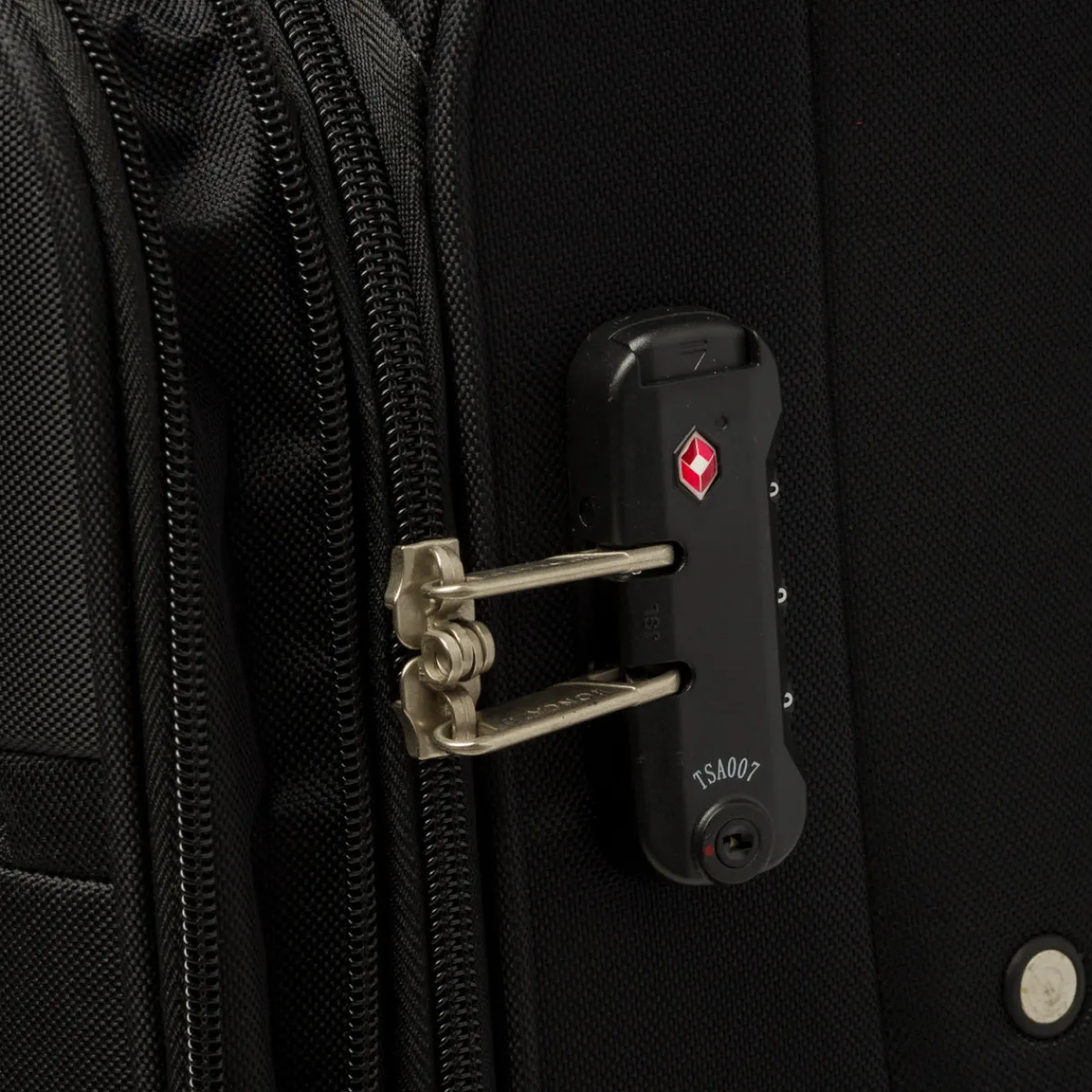 Sale Valigia grande nera in tessuto Valigie Grandi