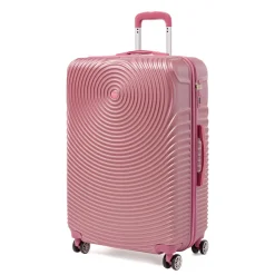 Clearance Valigia grande rosa antico con ruote multidirezionali Valigie Grandi