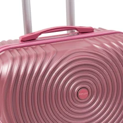 Clearance Valigia grande rosa antico con ruote multidirezionali Valigie Grandi