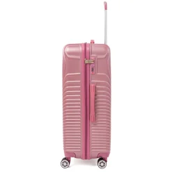 Clearance Valigia grande rosa antico con ruote multidirezionali Valigie Grandi