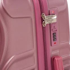 Valigia media rosa antico con ruote multidirezionali Valigie Medie