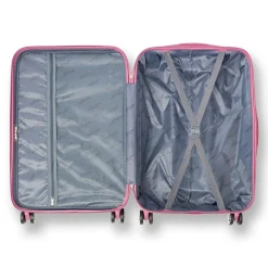 Valigia media rosa antico con ruote multidirezionali Valigie Medie